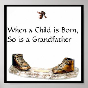 Poster Quand un enfant est né, est ainsi un grand-père
