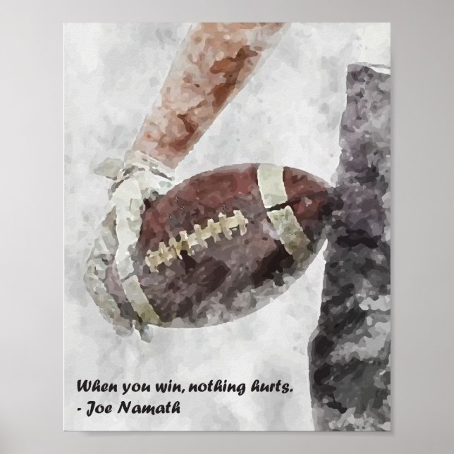 Poster Quand vous gagnez rien ne fait mal au football amé (Devant)