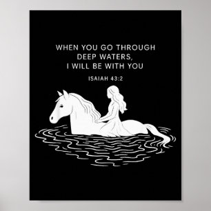Poster Quand vous passerez par les eaux profondes, je ser