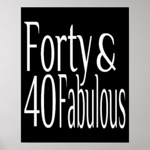 Poster Quarante et fabuleux 40e anniversaire