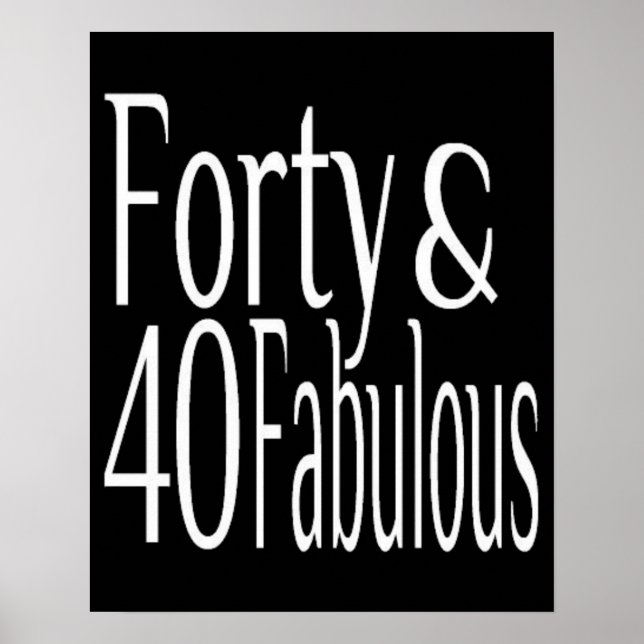 Poster Quarante et fabuleux 40e anniversaire (Devant)