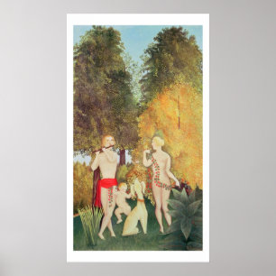Poster Quartet heureux, 1902 (huile sur la toile)