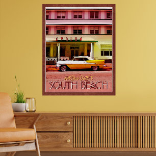 Poster Quartier Art déco, Miami, Floride