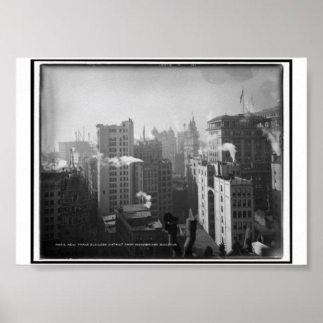 Poster Quartier d'affaires de New York, Woodbridge Buildi (Devant)