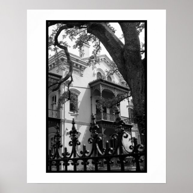 Poster Quartier des jardins de la Nouvelle-Orléans (Devant)
