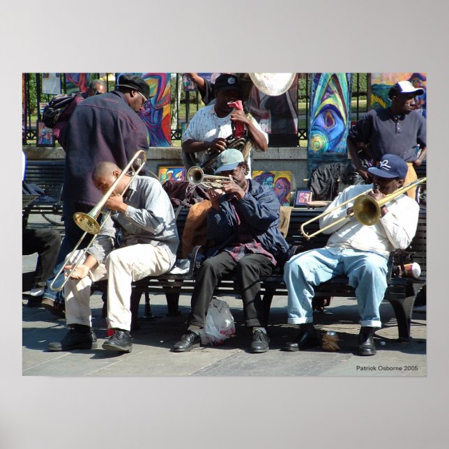 Poster Quartier français Jazz (Devant)