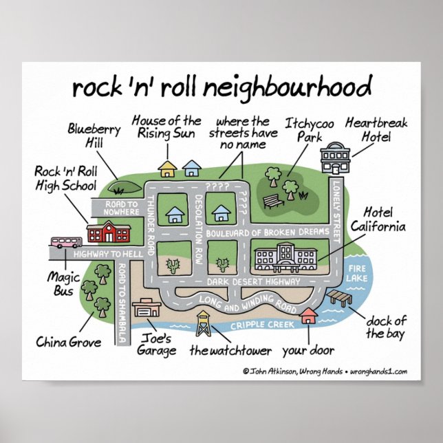 Poster quartier rock n roll (Devant)