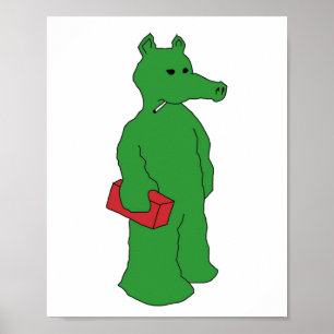 Poster quasi-moto vert