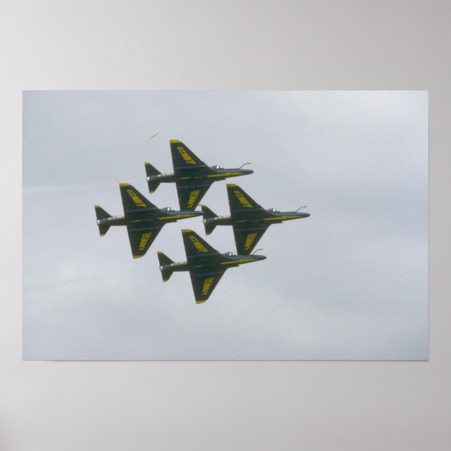 Poster Quatre Angel Bleu A-4 En Diamant (Devant)