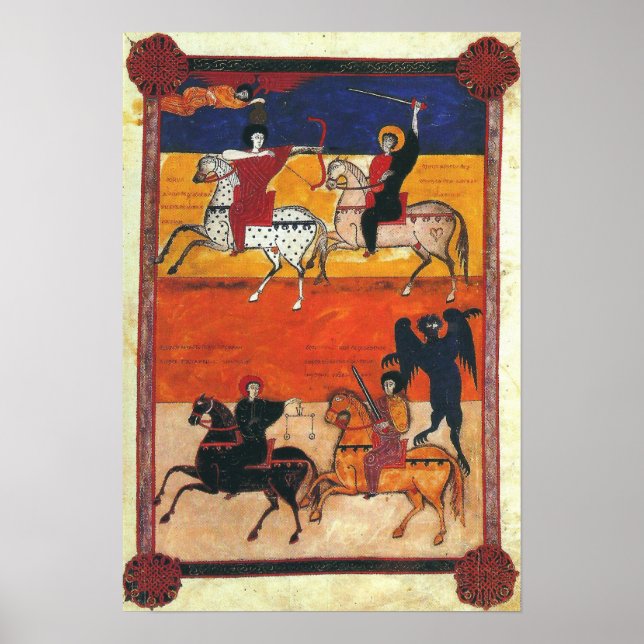 Poster Quatre cavaliers de l'Apocalypse A.D. 1047 (Devant)