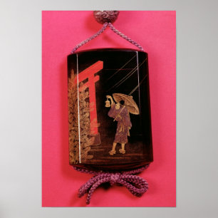 Poster Quatre coques en intérieur représentant un homme à