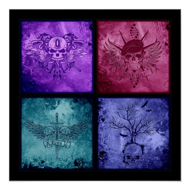 Poster Quatre Logos (Devant)