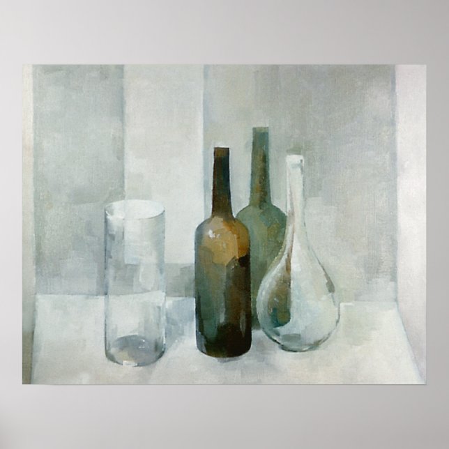 Poster Quatre objets en verre (Devant)