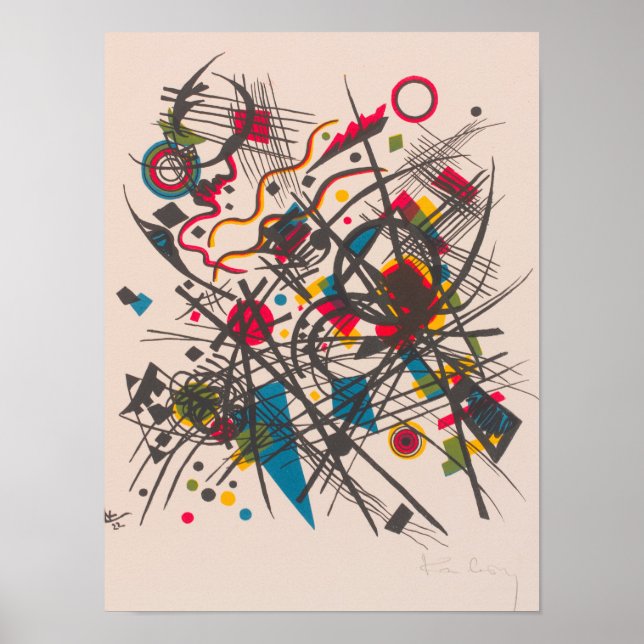 Poster Quatrième portefeuille Bauhaus, 1923 par Wassily K (Devant)