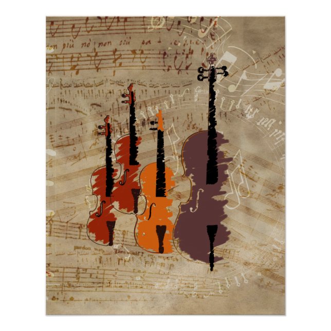 Poster Quatuor à cordes (Devant)