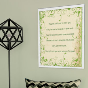 Poster Que la route monte pour vous rencontrer Irish Bles