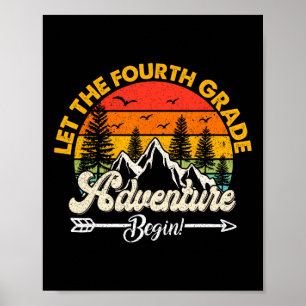 Poster Que l'aventure de quatrième année commence École 4