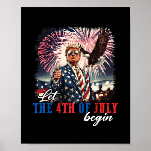 Poster Que le 4 juillet commence Fête de l'indépendance T