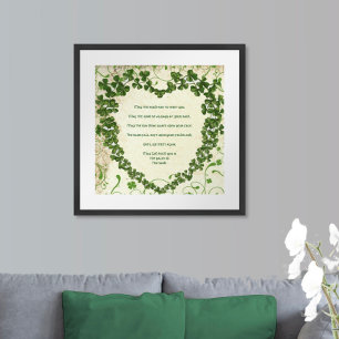 Poster Que le chemin se lève pour vous Bénédiction Irland