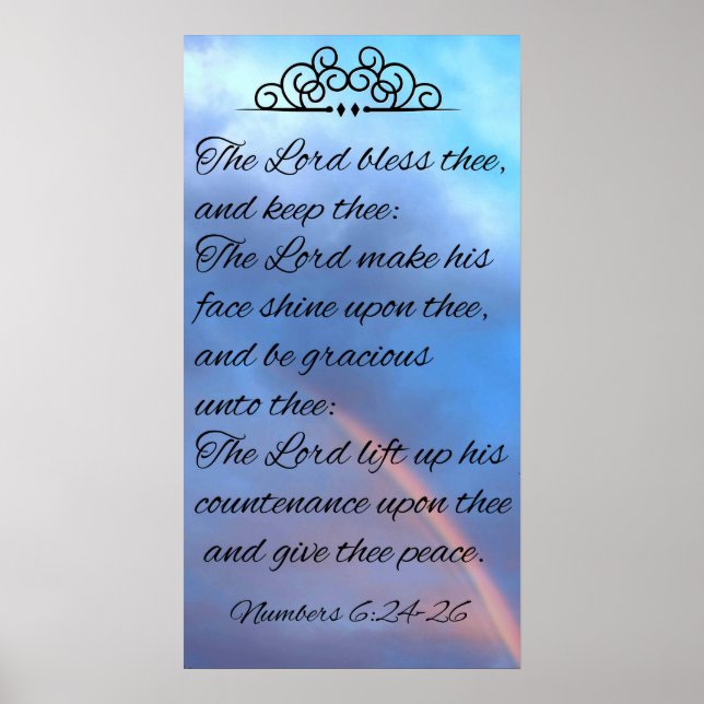 Poster Que le Seigneur te bénisse et te garde (Devant)