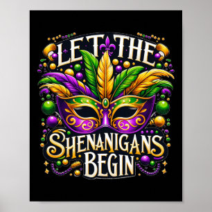 Poster Que Les Shenanigans Commencent Mardi Gras 8