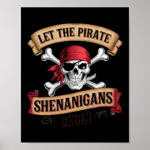 Poster Que Les Shenanigans Pirates Commencent À Parler Co