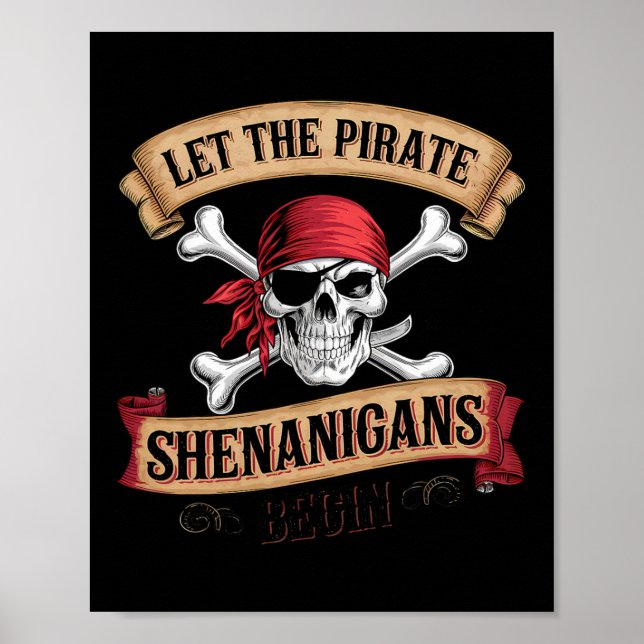 Poster Que Les Shenanigans Pirates Commencent À Parler Co (Devant)