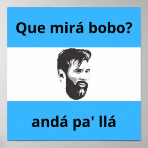 Poster que mira bobo