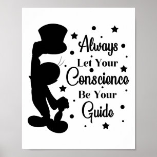 Poster Que votre conscience soit votre guide Jiminy