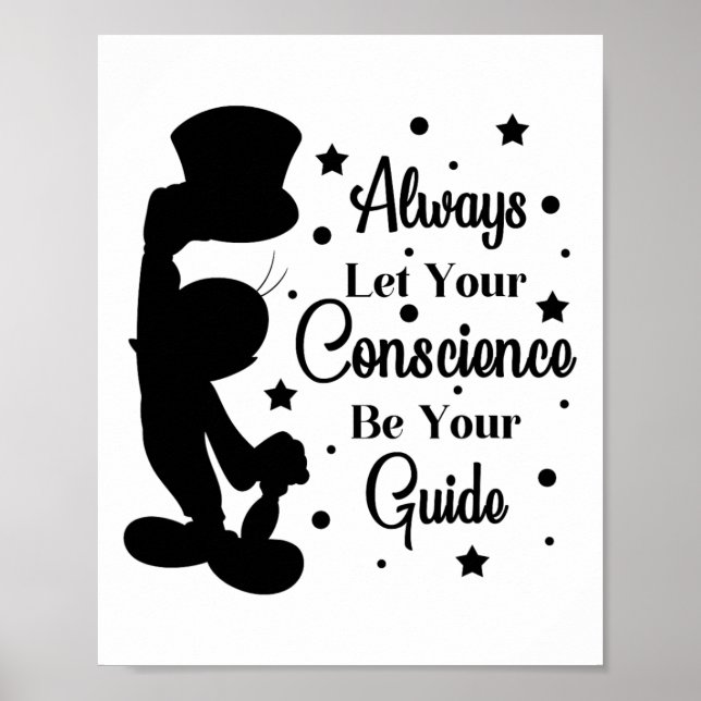 Poster Que votre conscience soit votre guide Jiminy  (Devant)