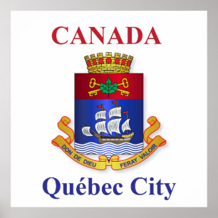 Poster Québec City coat of arms