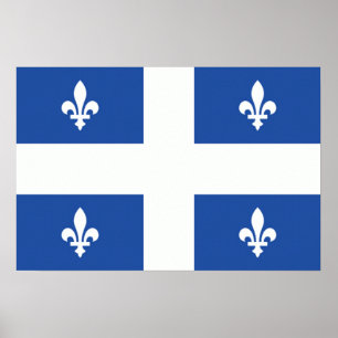 Poster Quebec Flag