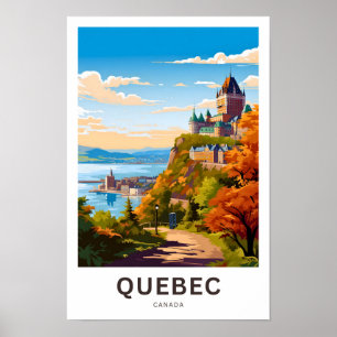 Poster Québec - Imprimer les voyages
