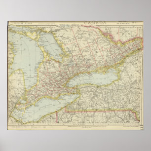 Poster Québec, Ontario, Canada