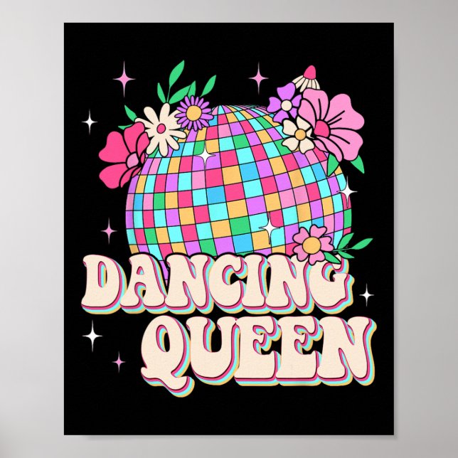 Poster Queen Danse Chemise Rétro Danse Maman les années 7 (Devant)