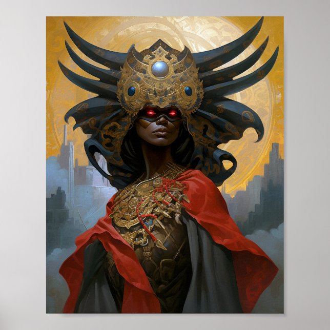 Poster Queen Goddess Imaginaire Art (Devant)