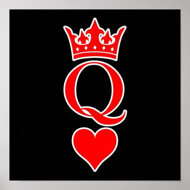 Poster Queen Love Valentine Romantic Valentines Day Coupl (Devant)