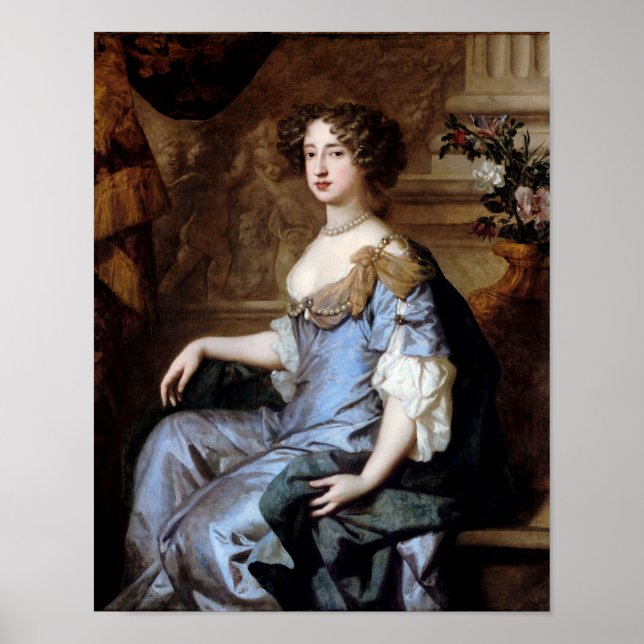 Poster Queen Mary II par Sir Peter Lely (Devant)
