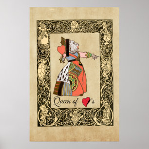 Poster Queen of Hearts, Alice's Adventures in Wonderland