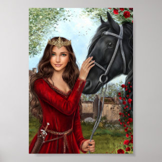 Poster Queen Rosemary et Midas Caractère Art Imprimer
