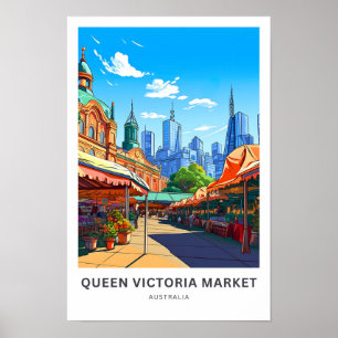 Poster Queen Victoria Market Australie Imprimer