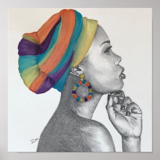 Poster QuEENCONFIDENCE Premium Canvas Print (11x11) (Devant)