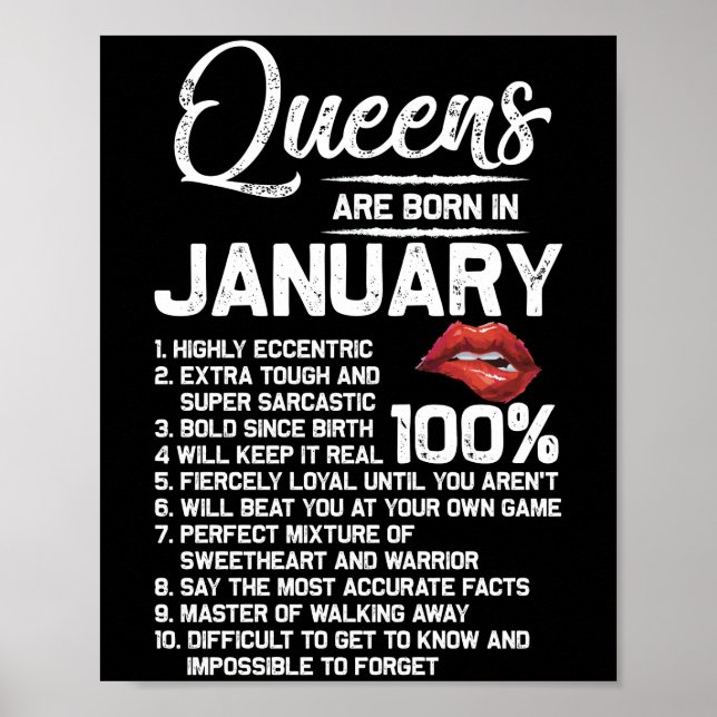 Poster Queens Are Born dans Ianary Birthday (Devant)
