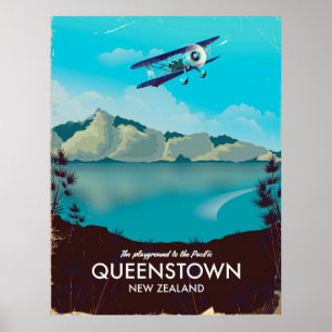 Poster Queenstown Nouvelle-Zélande