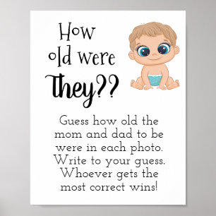 Poster Quel âge avaient-ils ? Bébé garçon