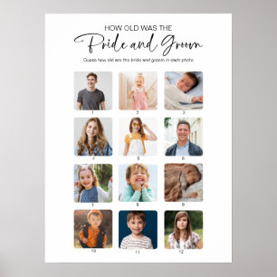 Poster Quel âge avaient-ils signe de la fête de mariage d