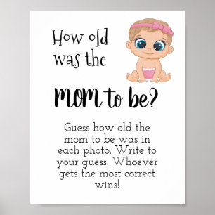 Poster Quel âge avait la maman ? Bébé fille