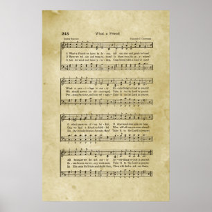 Poster Quel Ami Nous Avons En Jésus Gospel Partition Musi