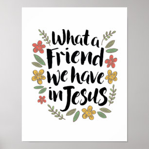 Poster Quel Ami nous avons en Jésus Imprimer