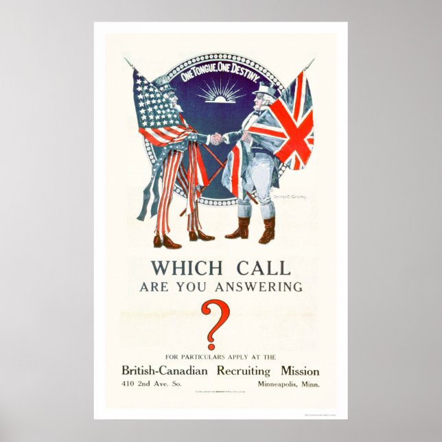 Poster Quel appel répondez-vous ? (US02110) (Devant)